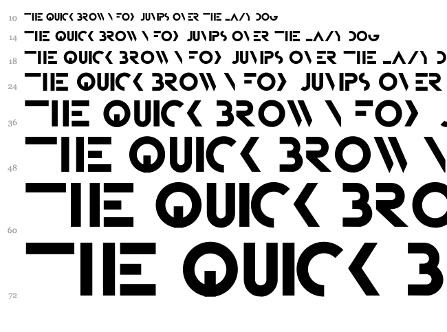 Bifur Fondation + Overlay font waterfall